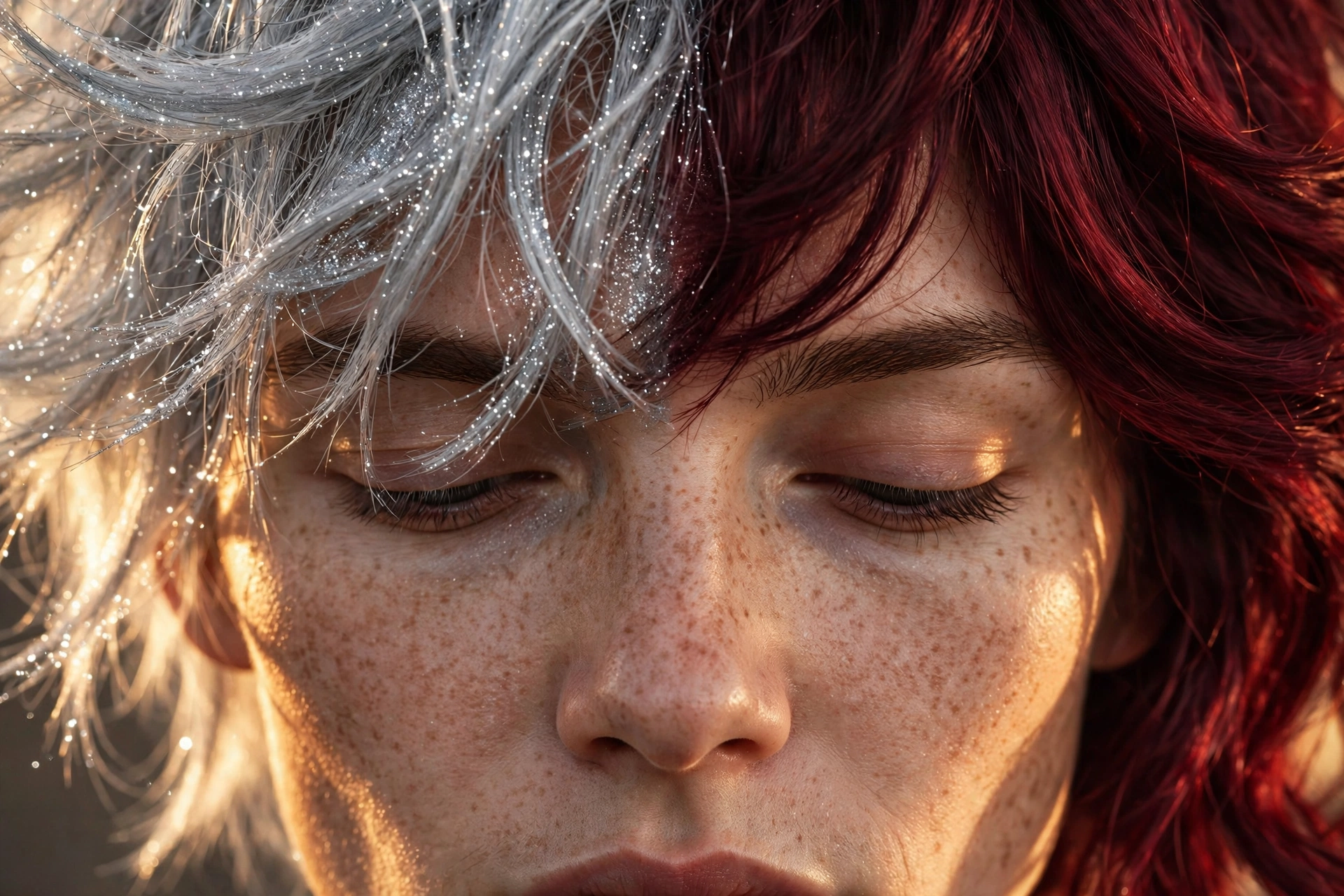 Silver and burgundy hair color, halloween hair color ideas