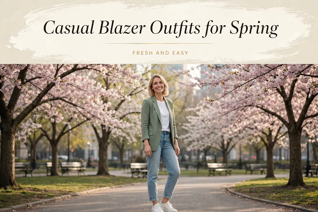 Casual blazer outfits for spring