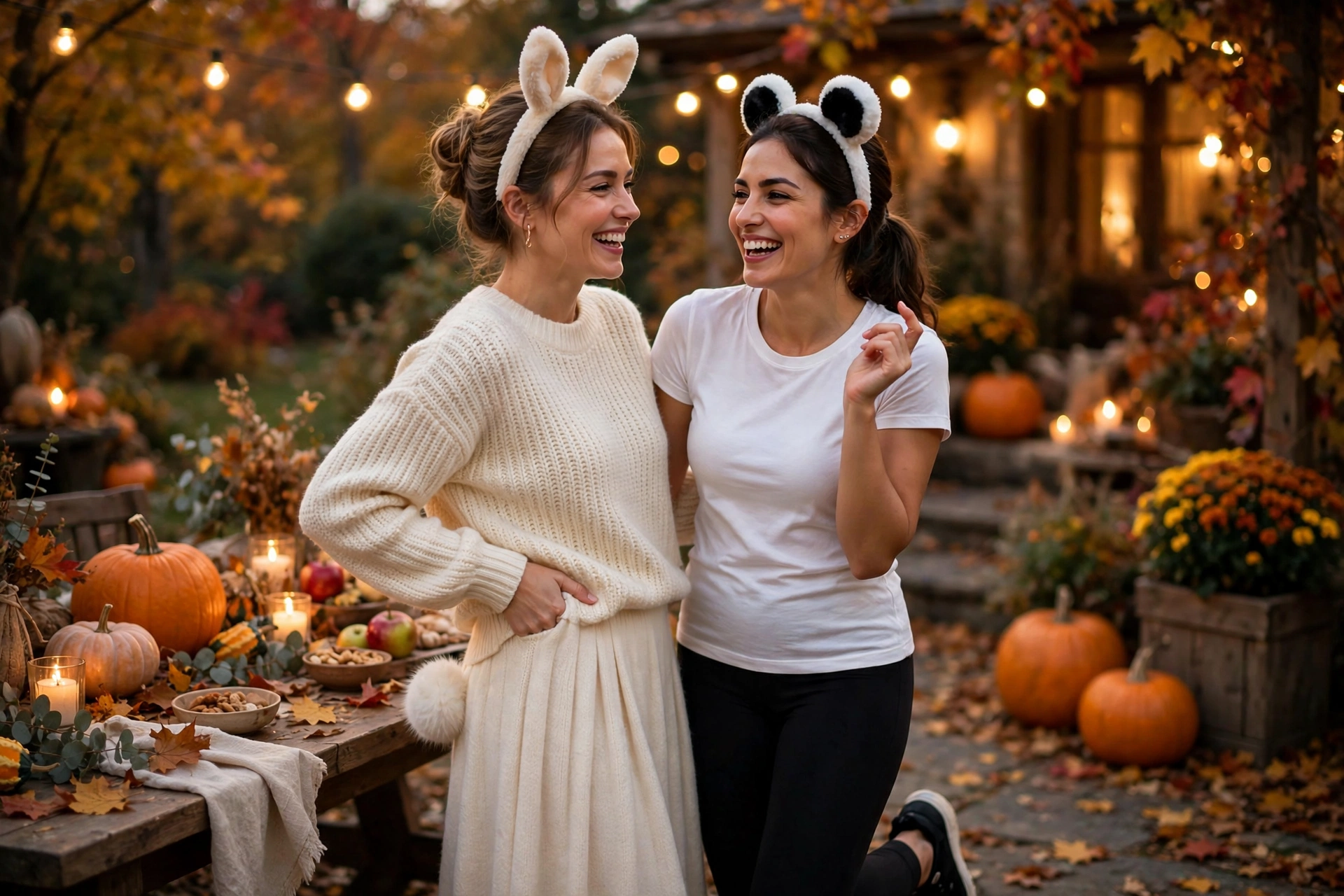 Bunny and panda looks, cute halloween costumes for women