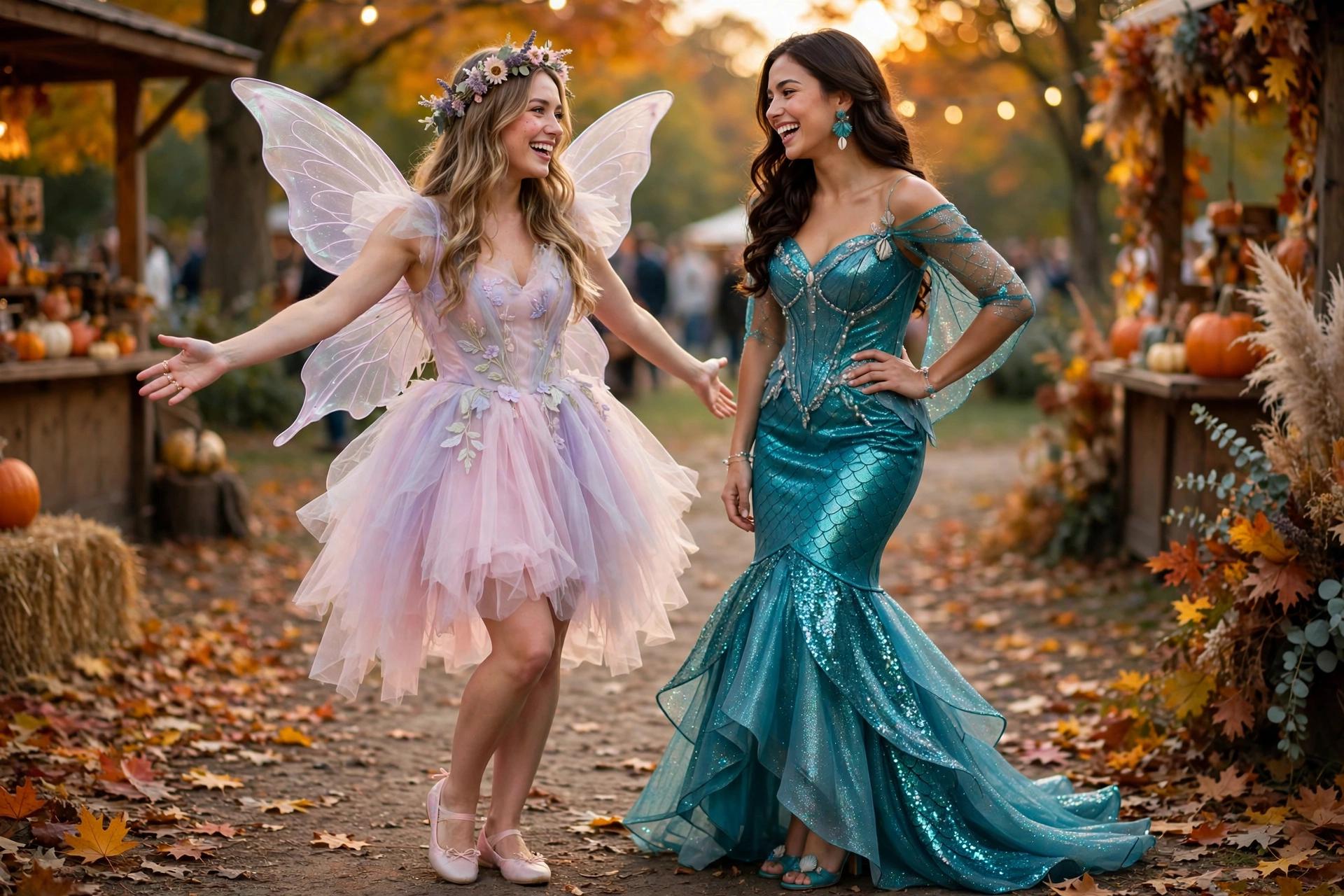 Fairy and mermaid outfits, cute halloween outfits for women