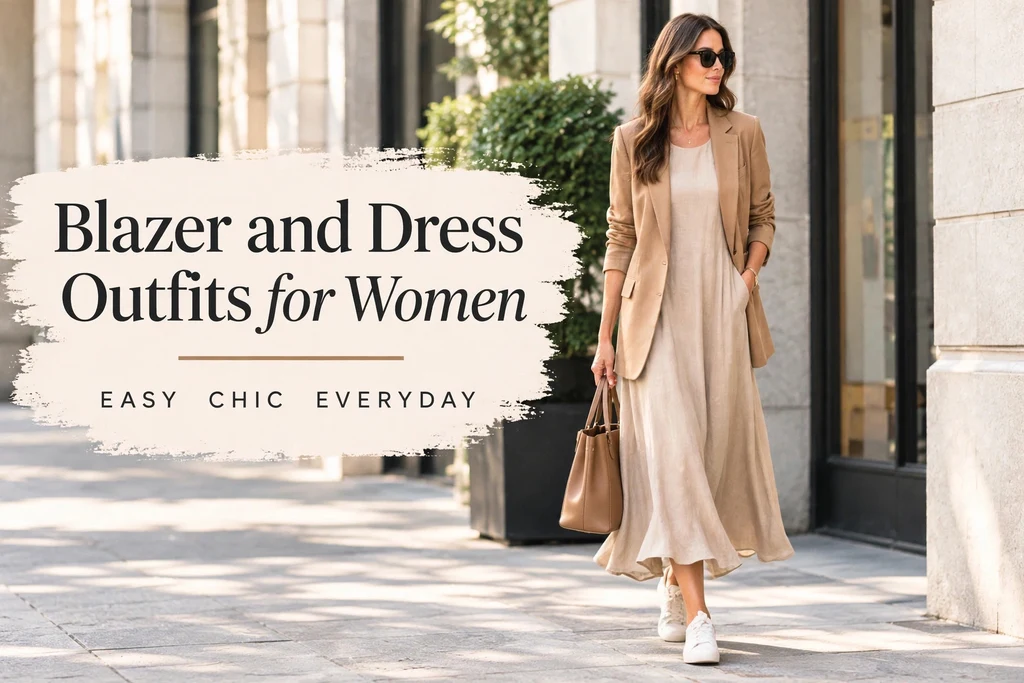 Blazer and Dress Outfits for Women featured image
