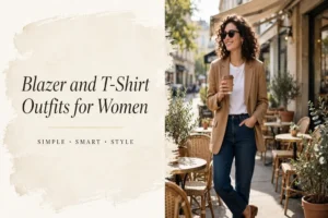 Blazer and T-Shirt Outfits for Women featured image