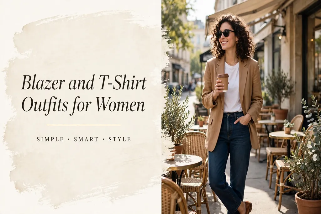 Blazer and T-Shirt Outfits for Women featured image
