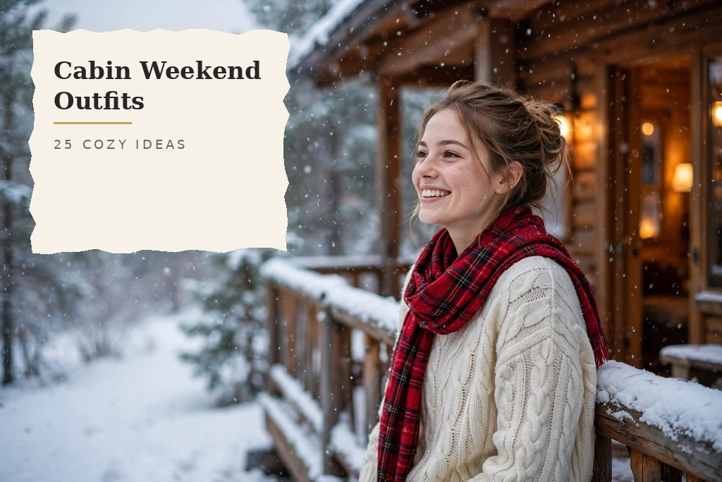 Cozy cabin weekend outfits for fireside days and snowy mornings