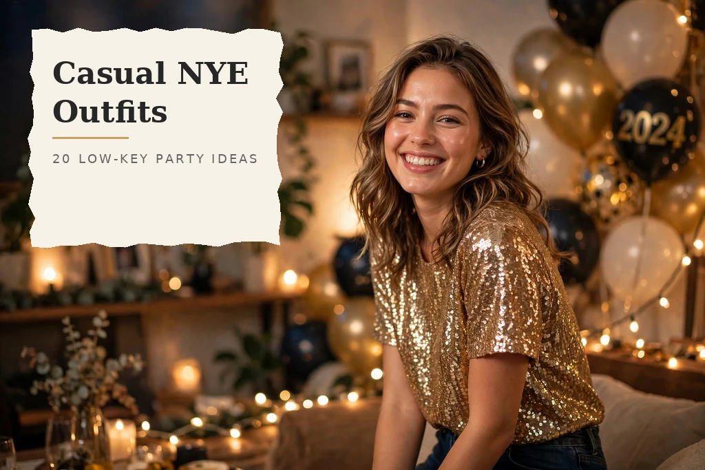 20 casual new year's eve outfits for house parties and low-key nights